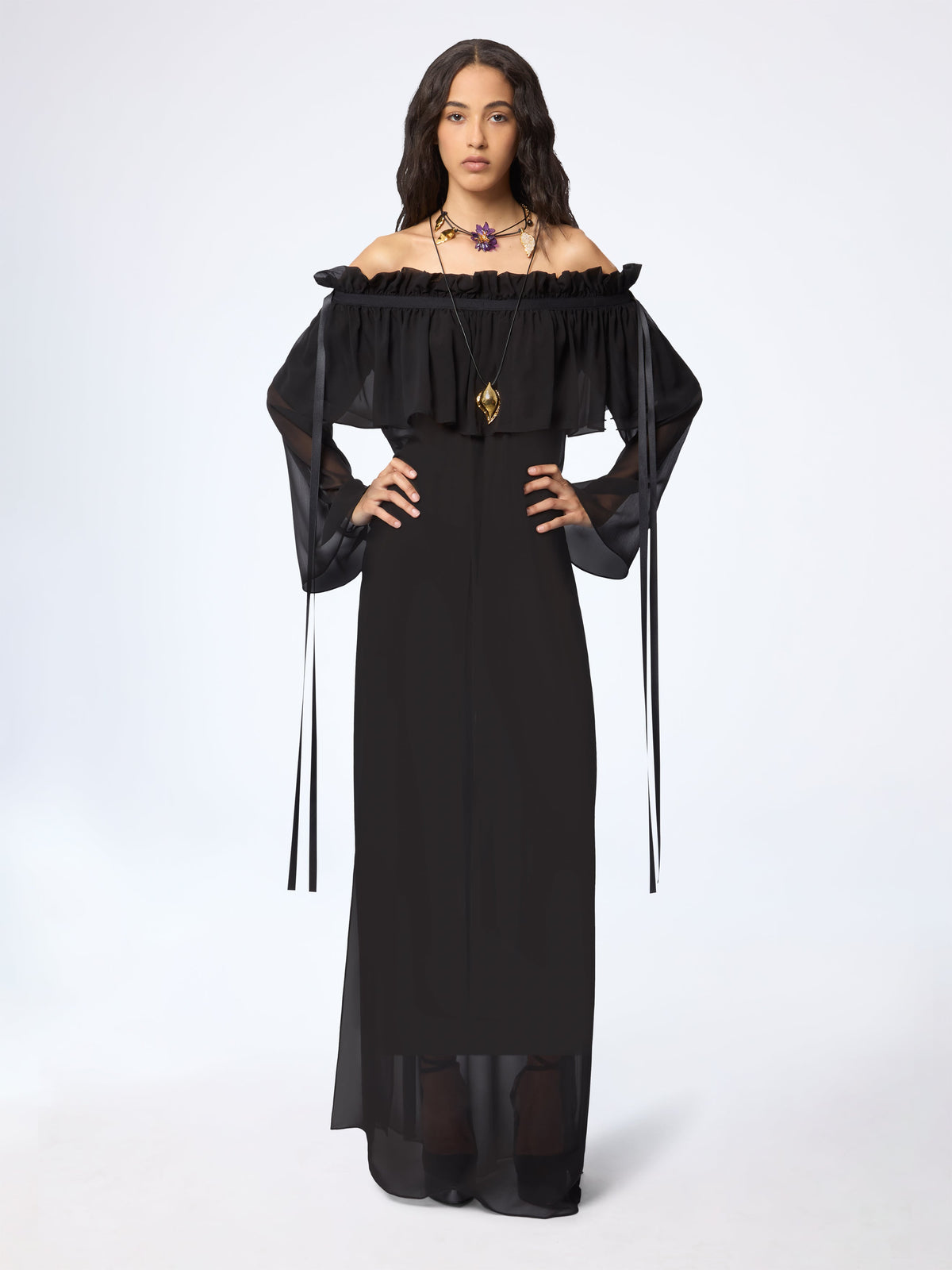 ROBE PÉPLUM MIDI