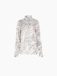 CHEMISE À SEQUINS TRANSPARENTS AVEC POIGNETS ÉVASÉS - Pois