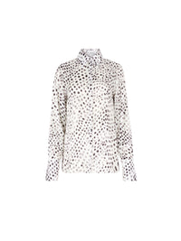 CHEMISE À SEQUINS TRANSPARENTS AVEC POIGNETS ÉVASÉS - Pois