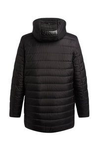 Manteau long réversible en fourrure - Noir