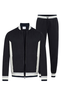 Tracksuit with contrasting trim - Black