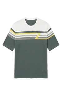 T-shirt à rayures et manches courtes - No color