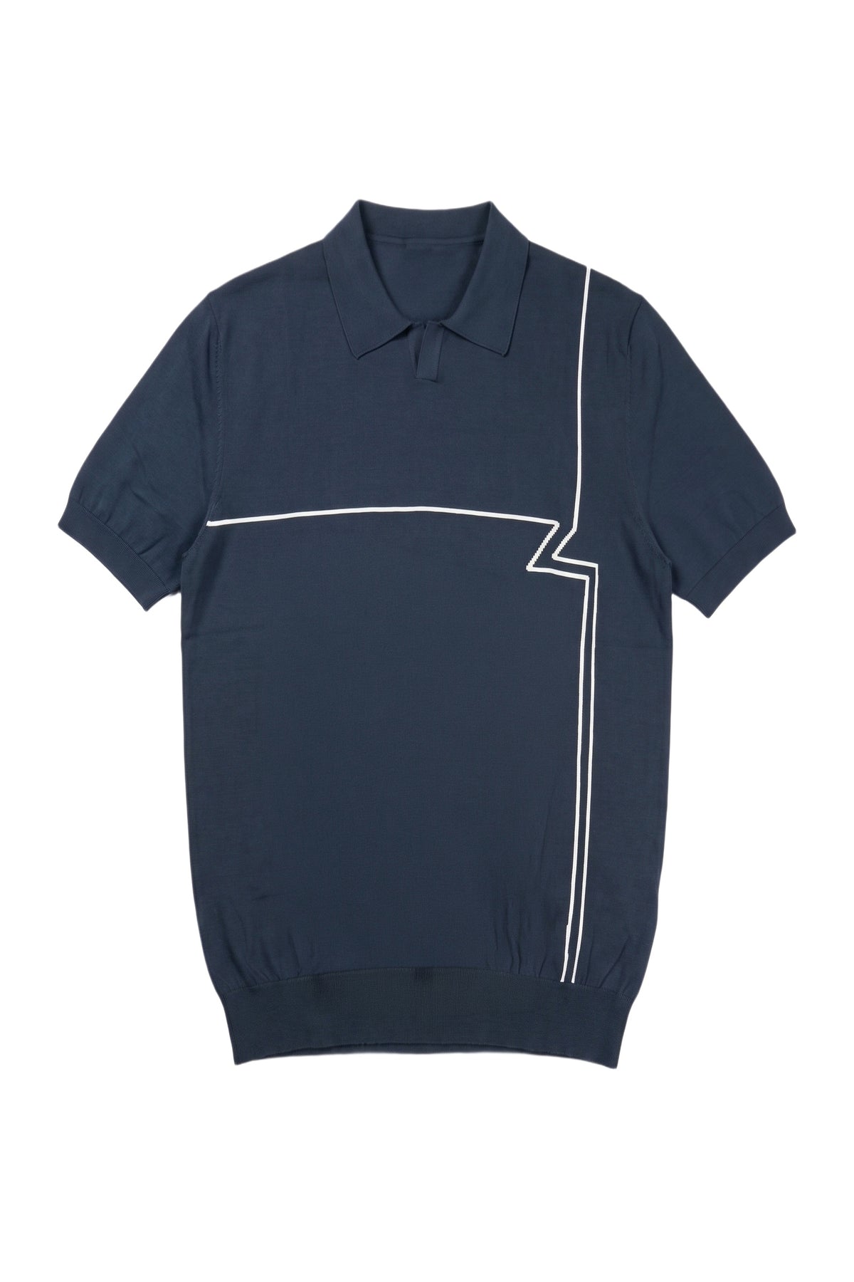 Polo à détails lignes - No color