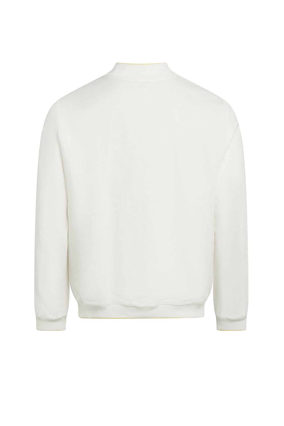 Veste bomber à rayures en lin - No color