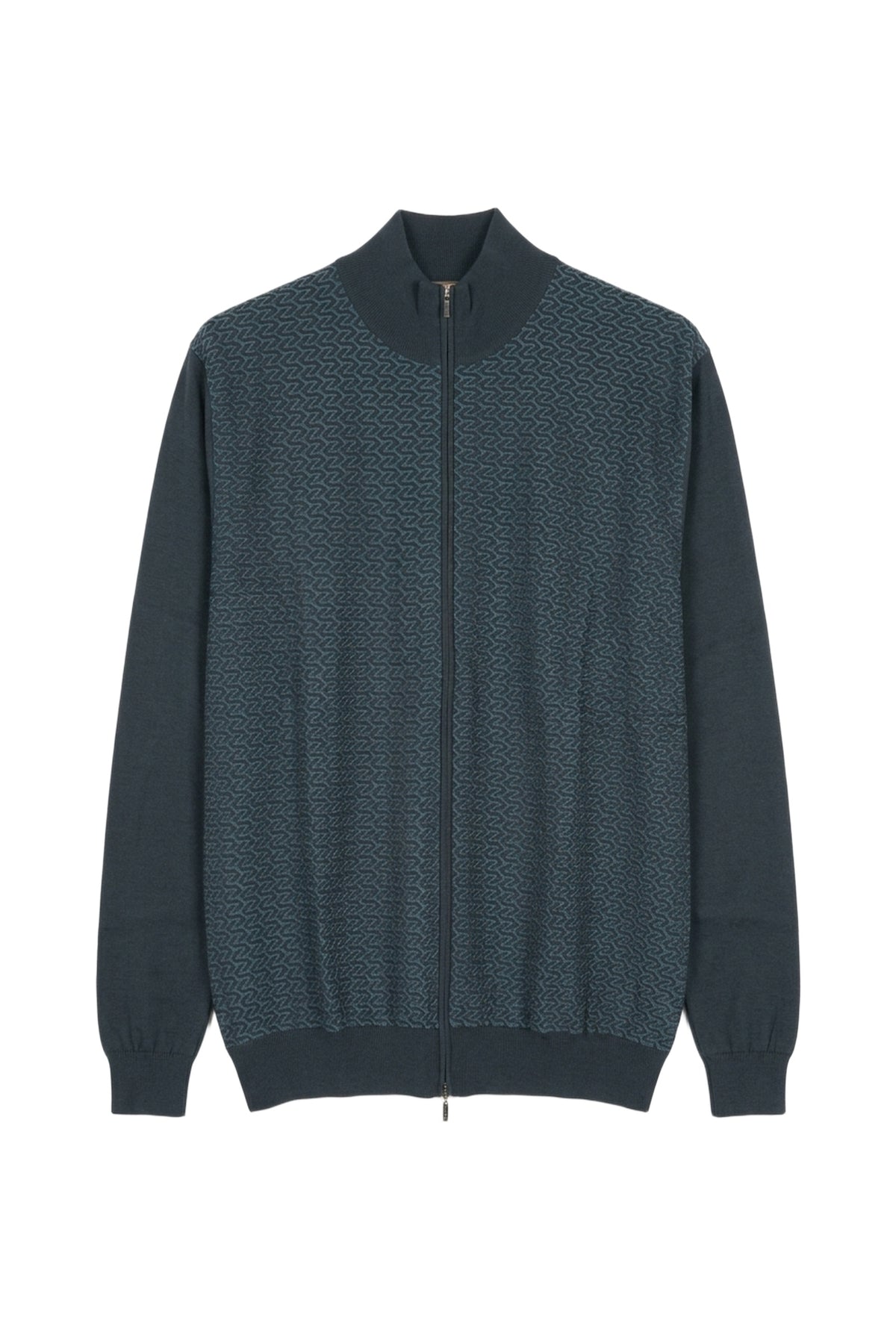Cardigan à zip en soie - No color