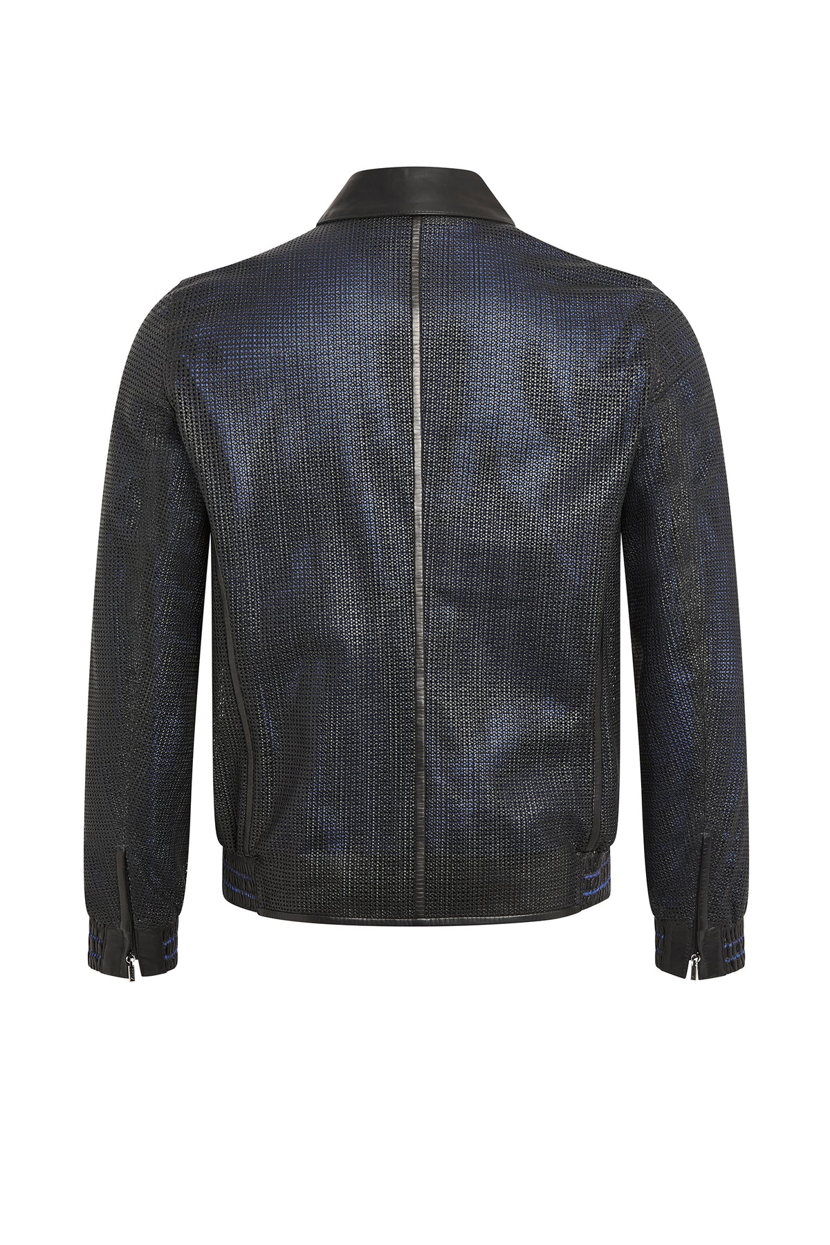 Blouson zippé à motifs en lin - No color