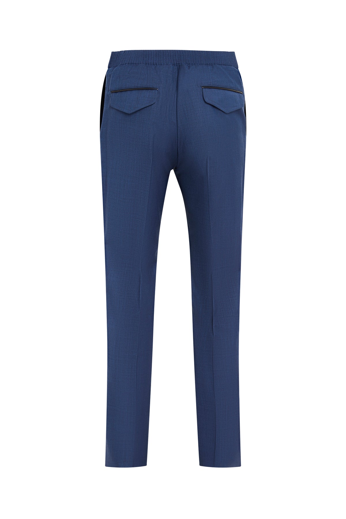 Pantalon de tailleur boutonné en laine - No color