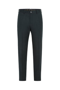 Pantalon de tailleur boutonné en laine - No color
