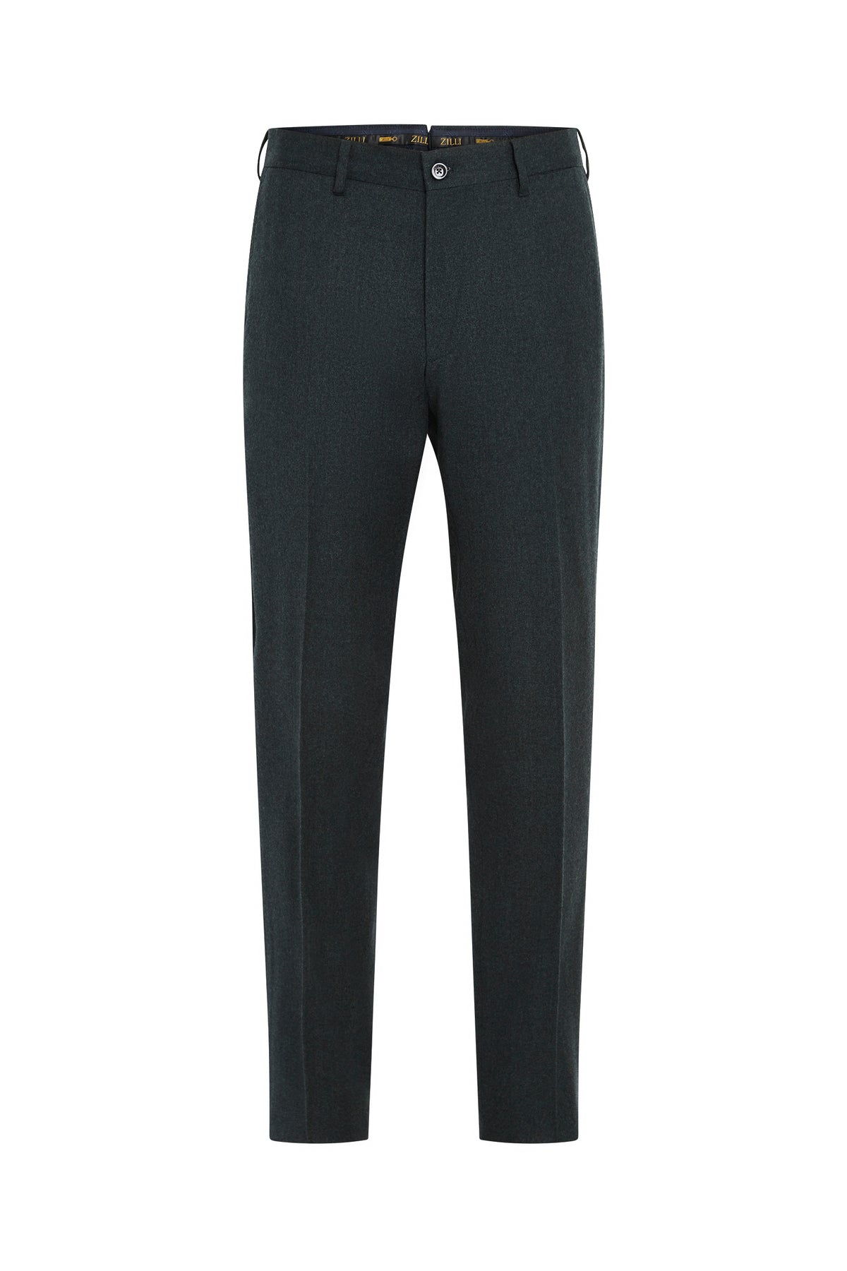 Pantalon de tailleur boutonné en laine - No color