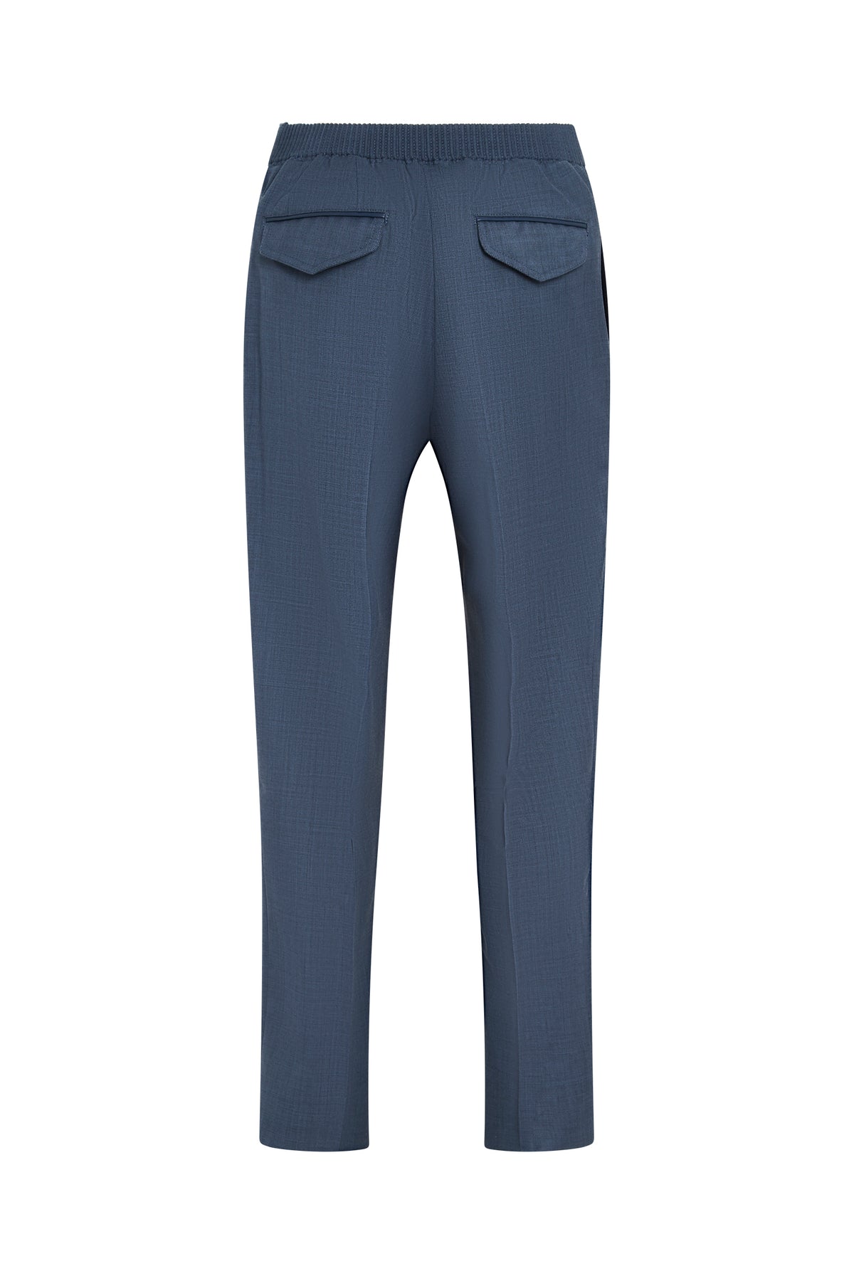Pantalon de tailleur boutonné en laine - No color