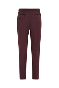 Pantalon de tailleur boutonné en laine - No color