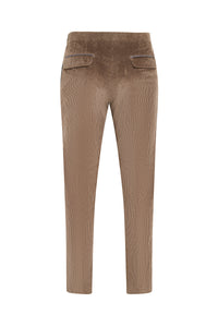 Pantalon en velours côtelé - Marron
