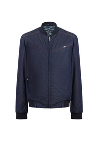 Bomber à chevrons contrastants - Blue