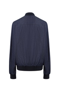 Bomber à chevrons contrastants - Blue
