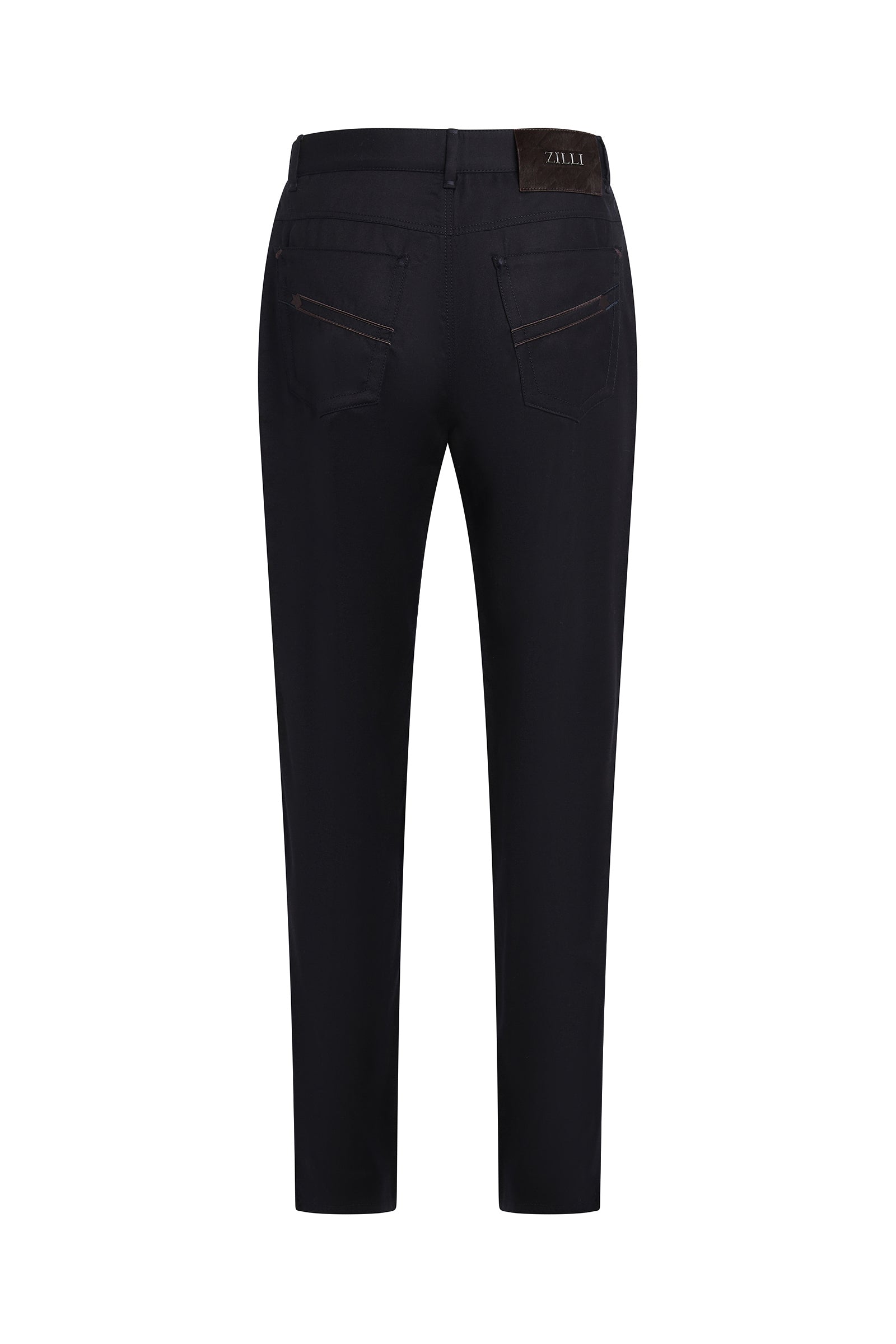 Pantalon ceinture froncée en laine - Dark Navy