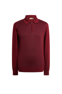 Pull à manches longues en laine - Rust