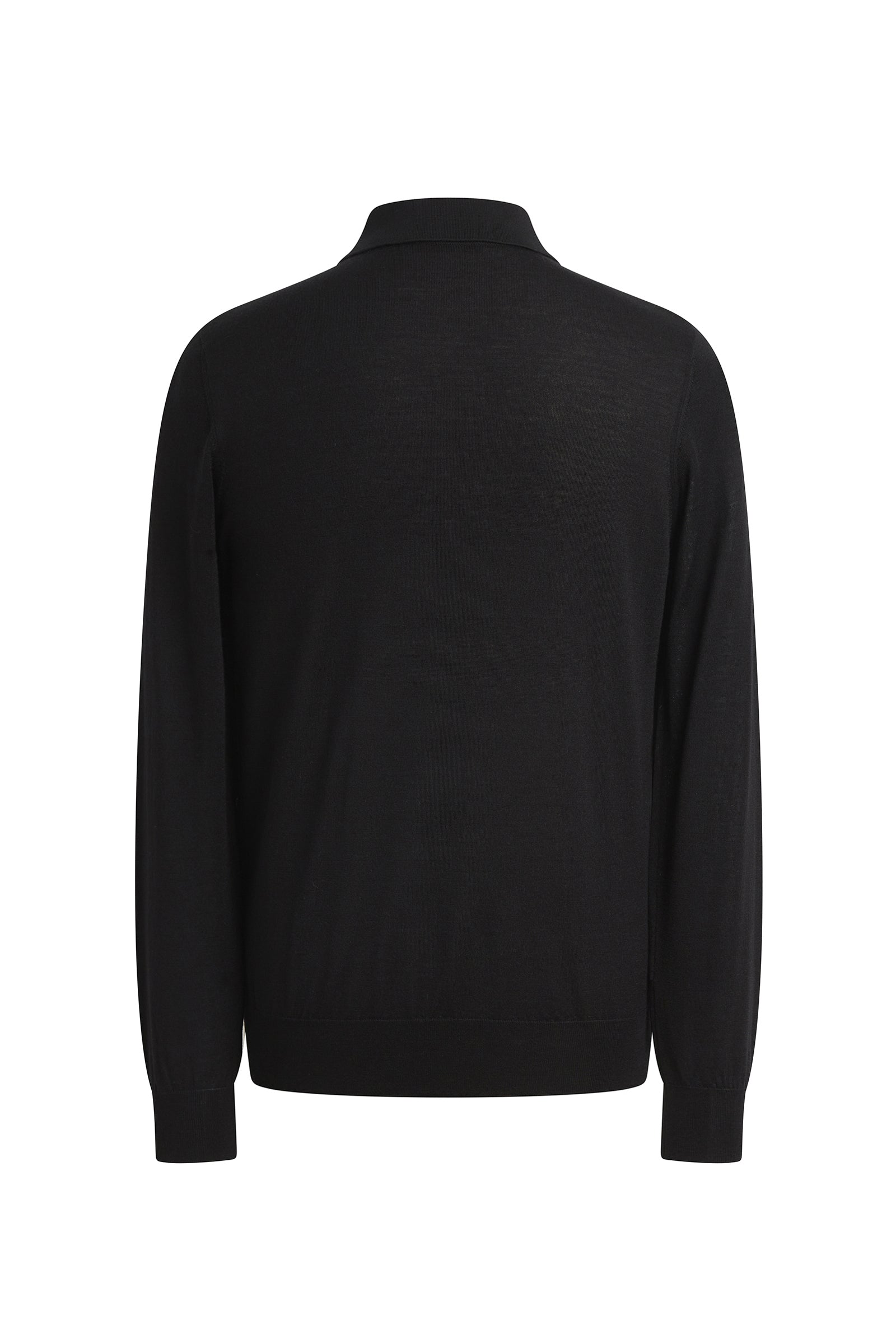 Pull à manches longues en cachemire et soie - Black