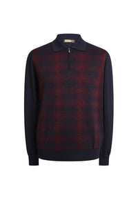 Pull à manches longues en cachemire et soie - Dark Navy