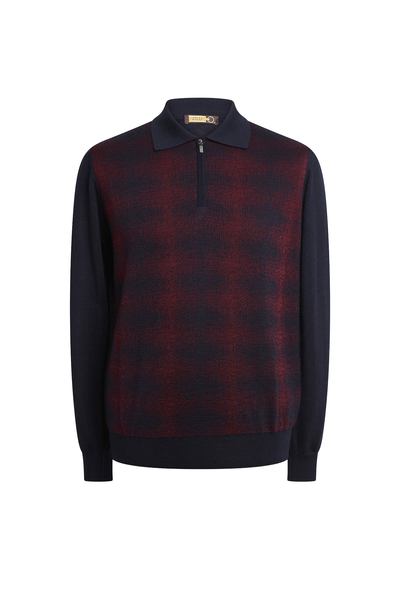 Pull à manches longues en cachemire et soie - Dark Navy