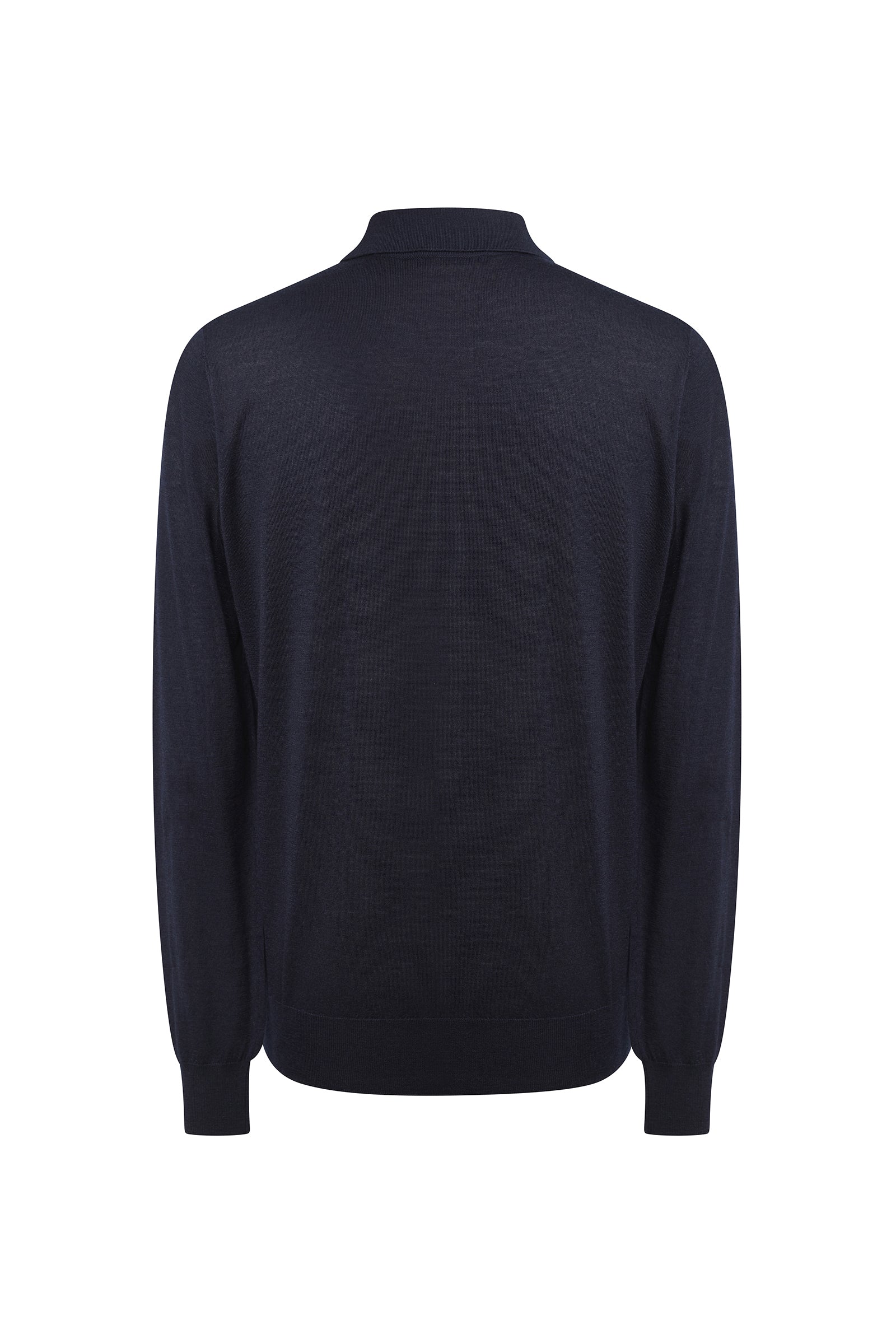 Pull à manches longues en cachemire et soie - Dark Navy