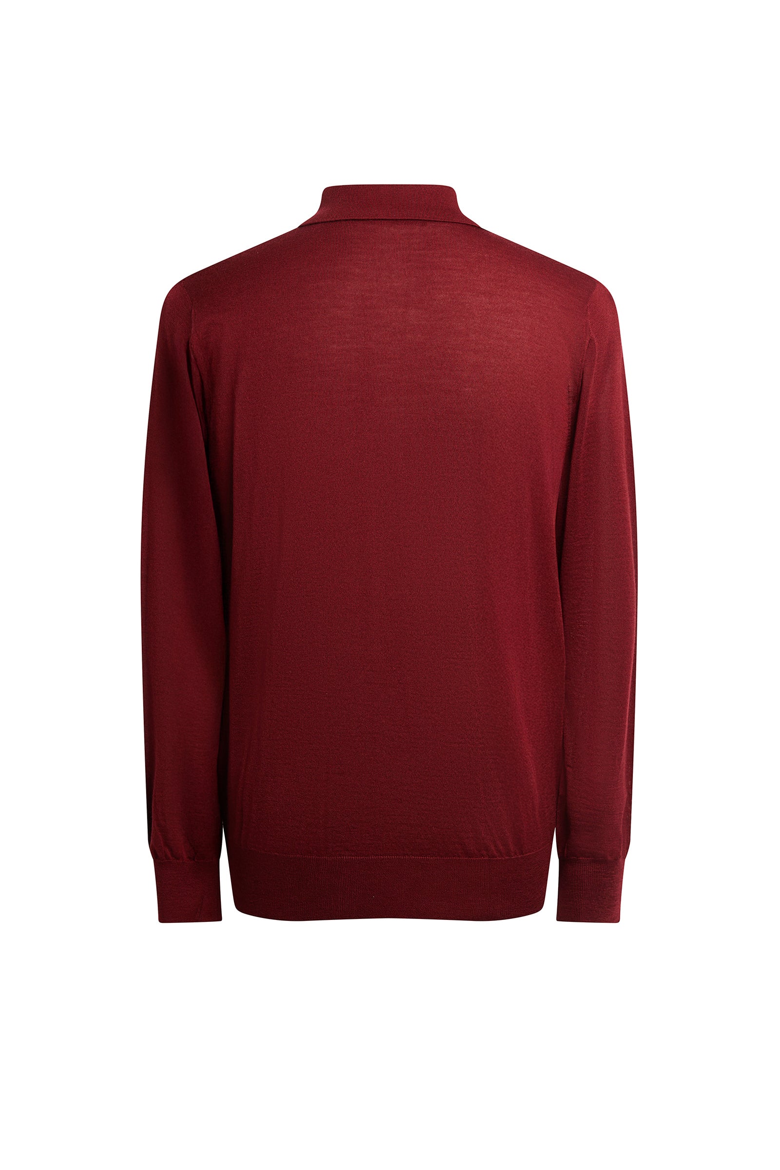 Long-sleeved cashmere and silk jumper - Rust