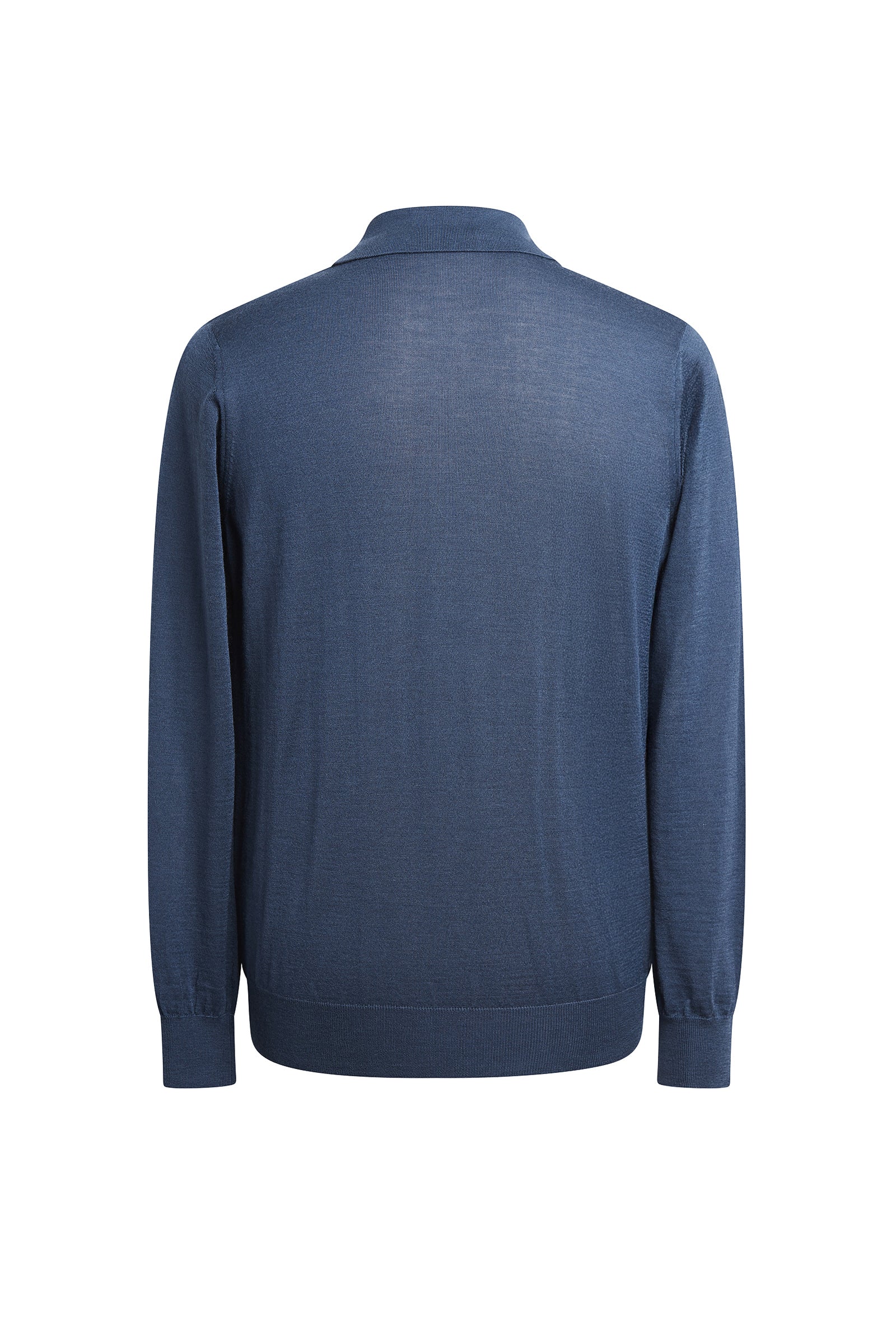 Pull à manches longues en cachemire et soie - Blue Abyss