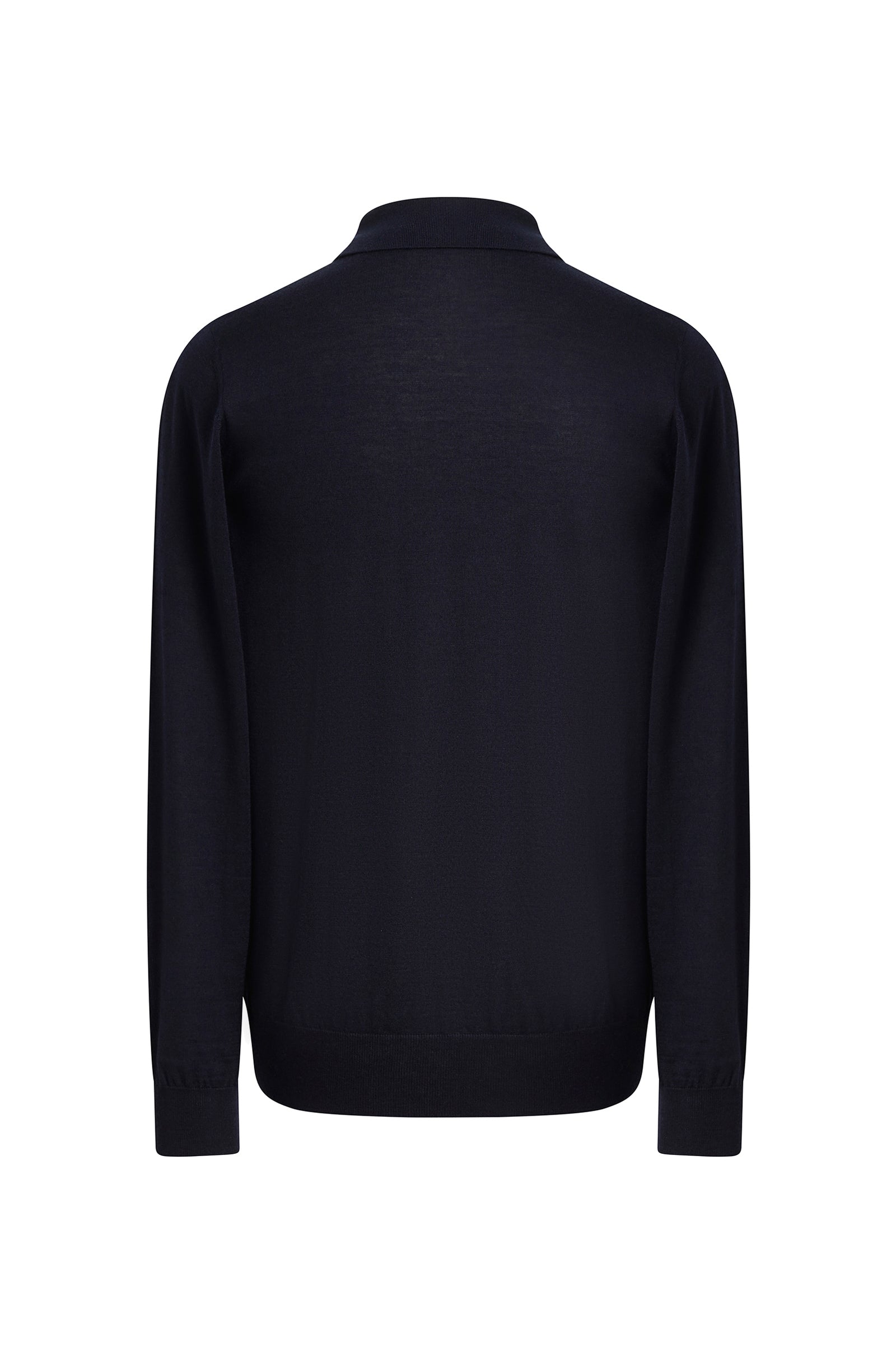 Pull à manches longues en cachemire et soie - Dark Navy