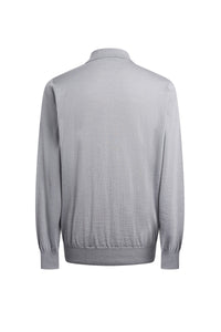Pull à manches longues en cachemire et soie - Soft Grey