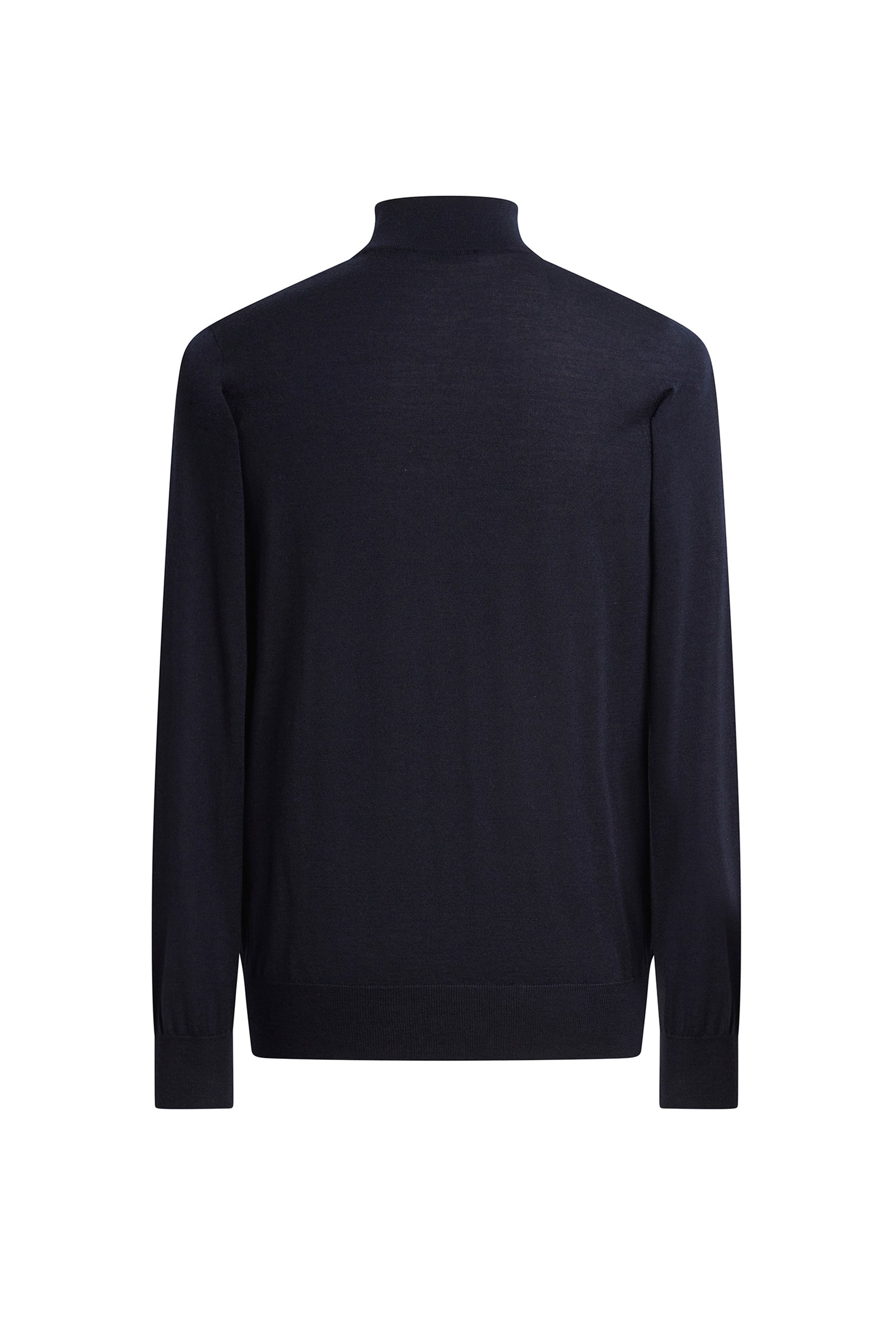 Pull à col montant en cachemire et soie - Dark Navy