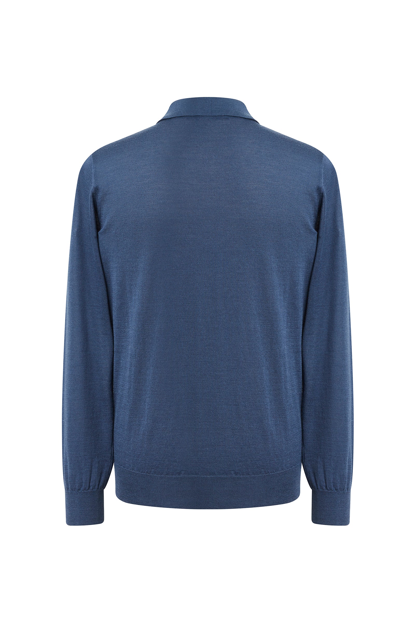 Pull à manches longues en cachemire et soie - Blue Abyss