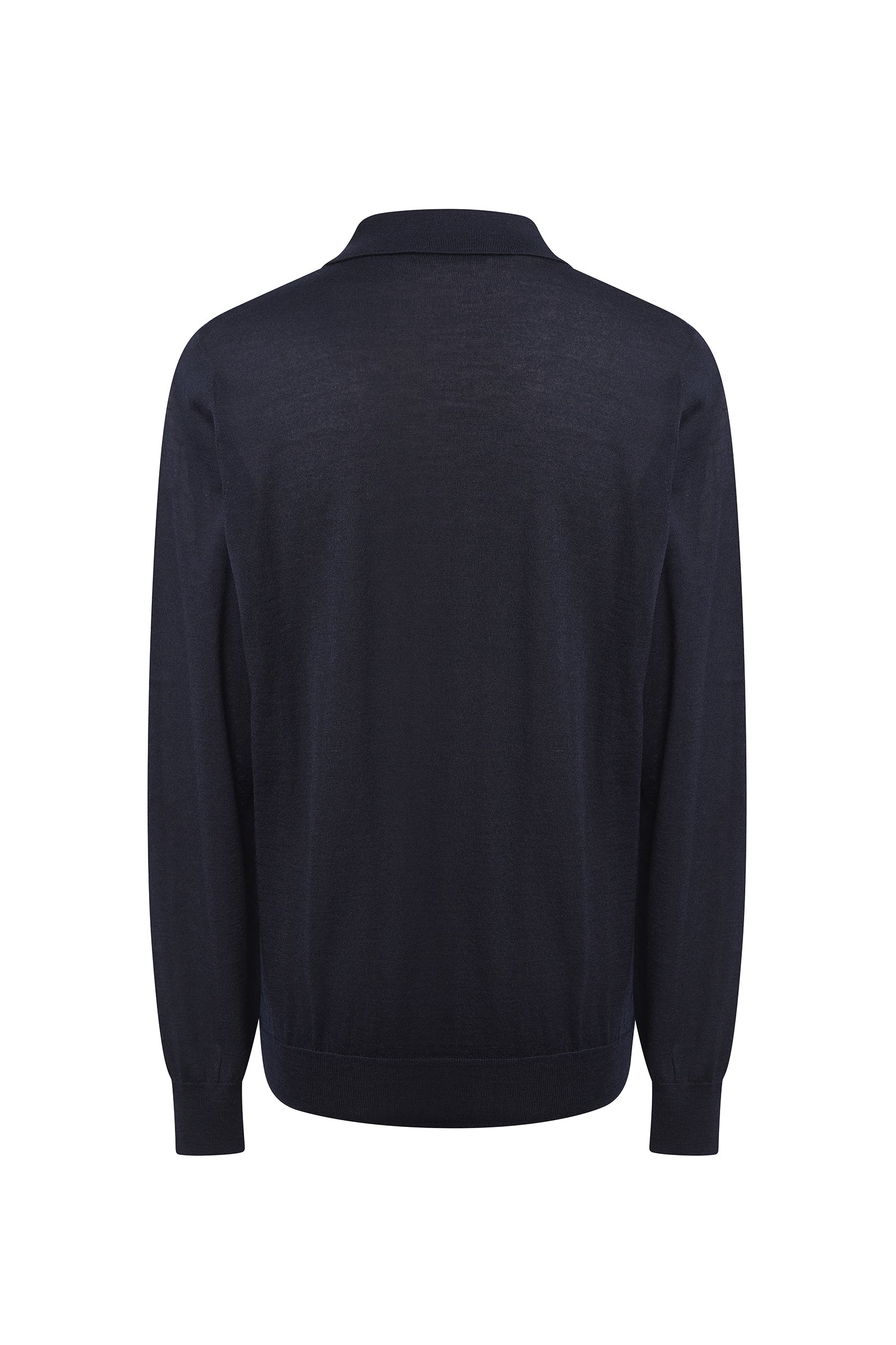 Pull à manches longues en cachemire et soie - Dark Navy
