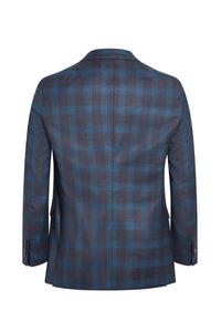Veste de costume à carreaux en laine - No color