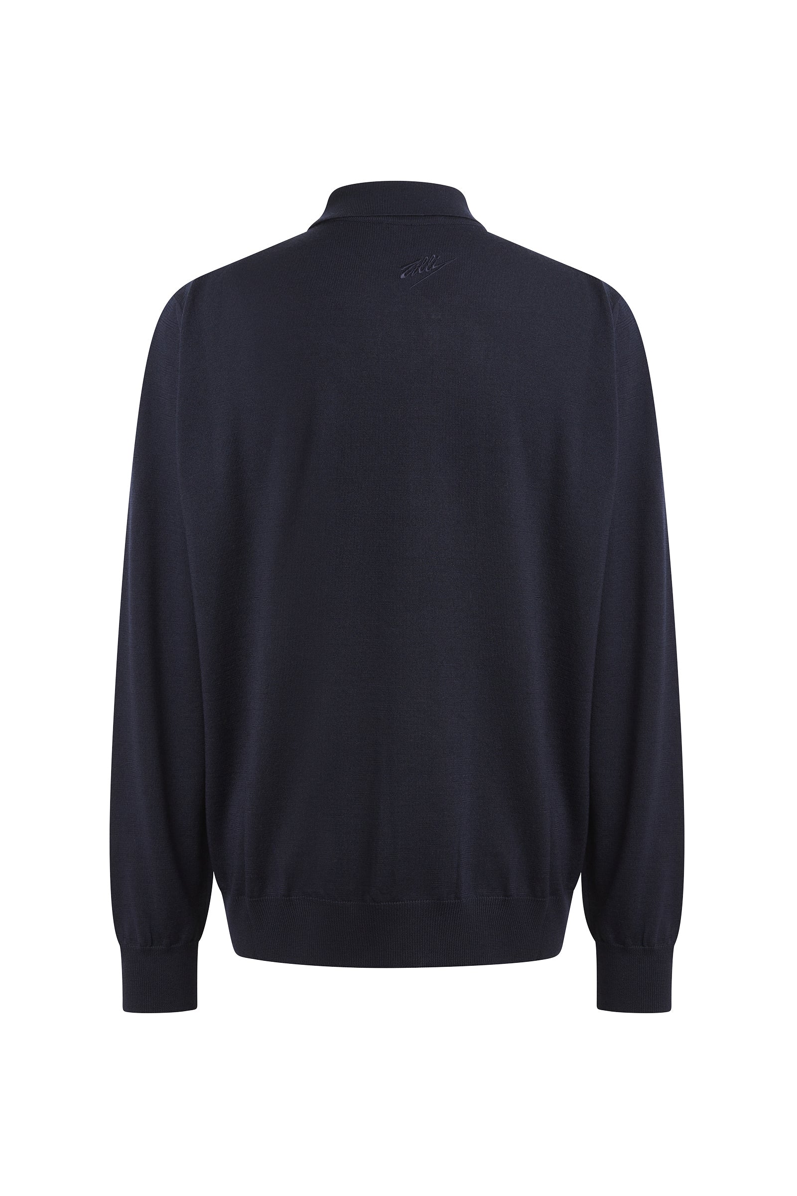 Gilet à zip en laine - Dark Navy