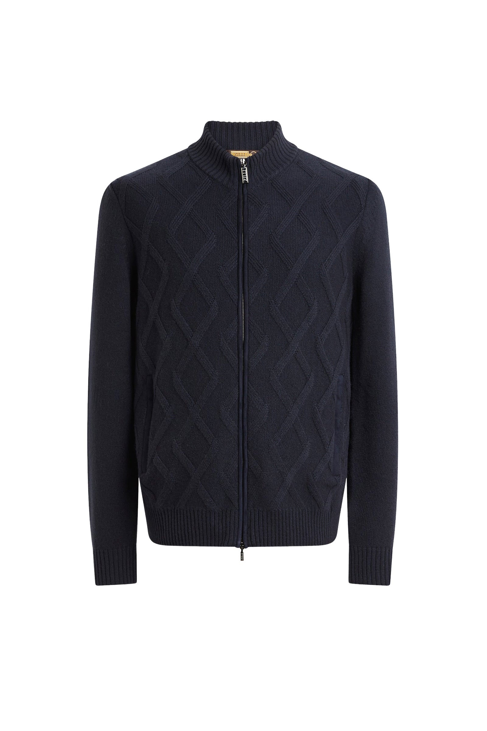 Gilet à zip en cachemire - Dark Navy