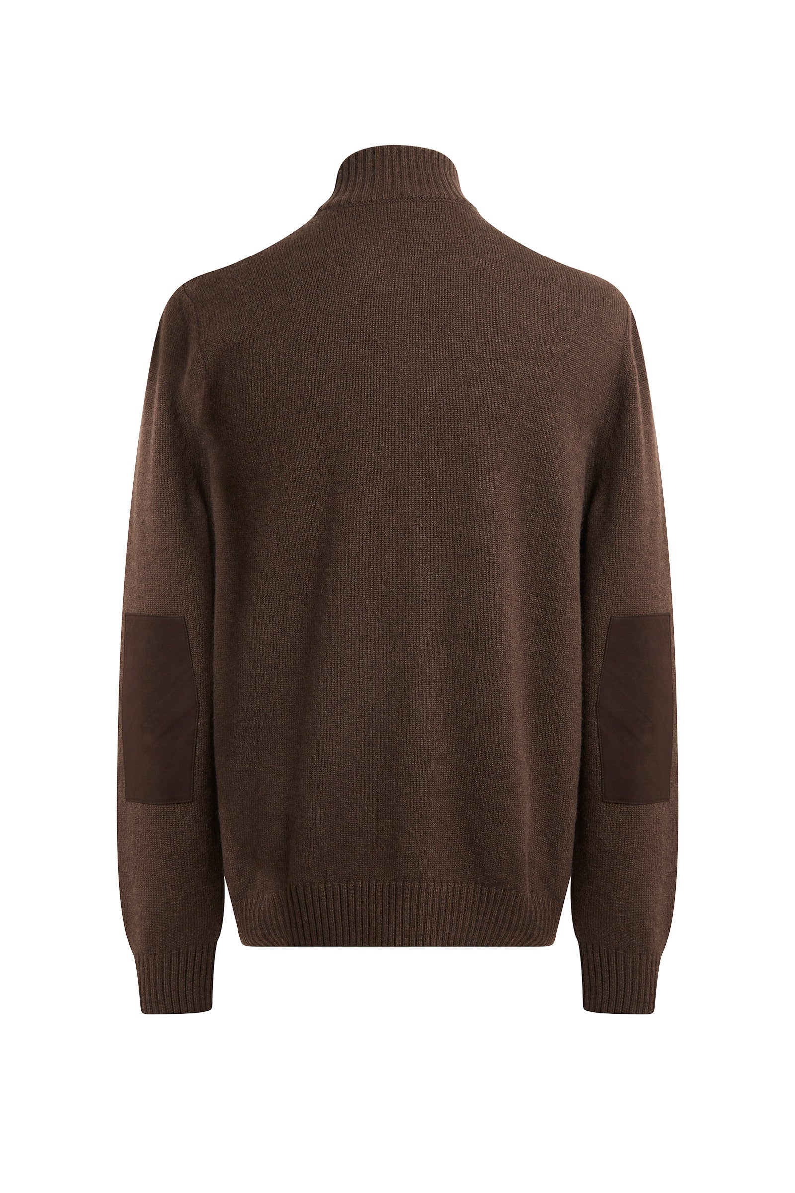 Cashmere zip cardigan - Coffee