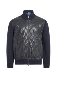 Cardigan à col montant en laine - No color