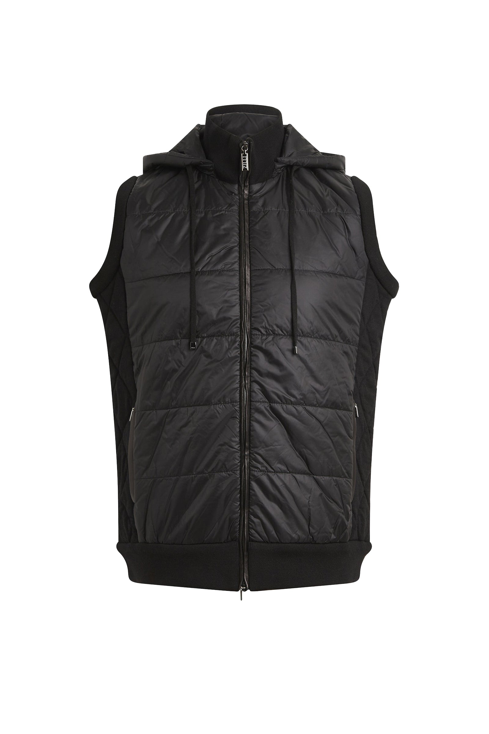 Doudoune sans manches en laine et cahemire - Black