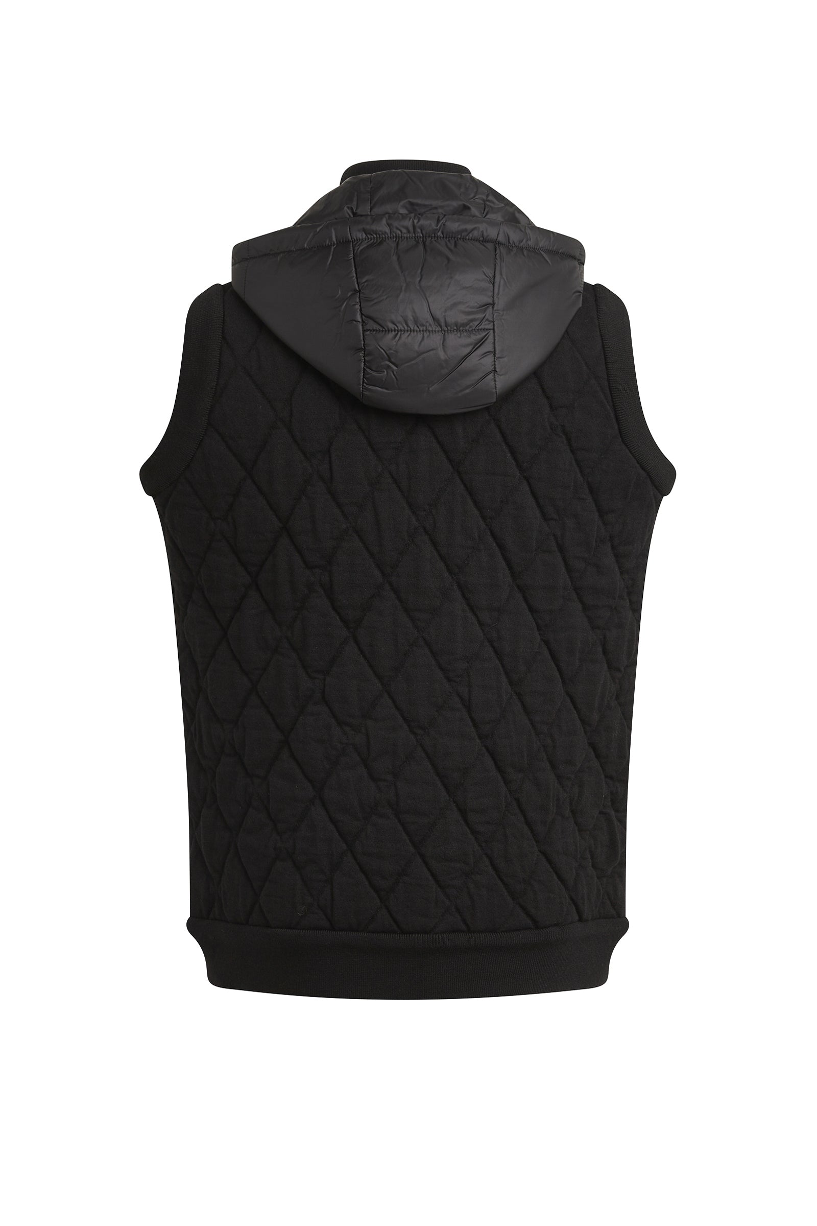 Doudoune sans manches en laine et cahemire - Black