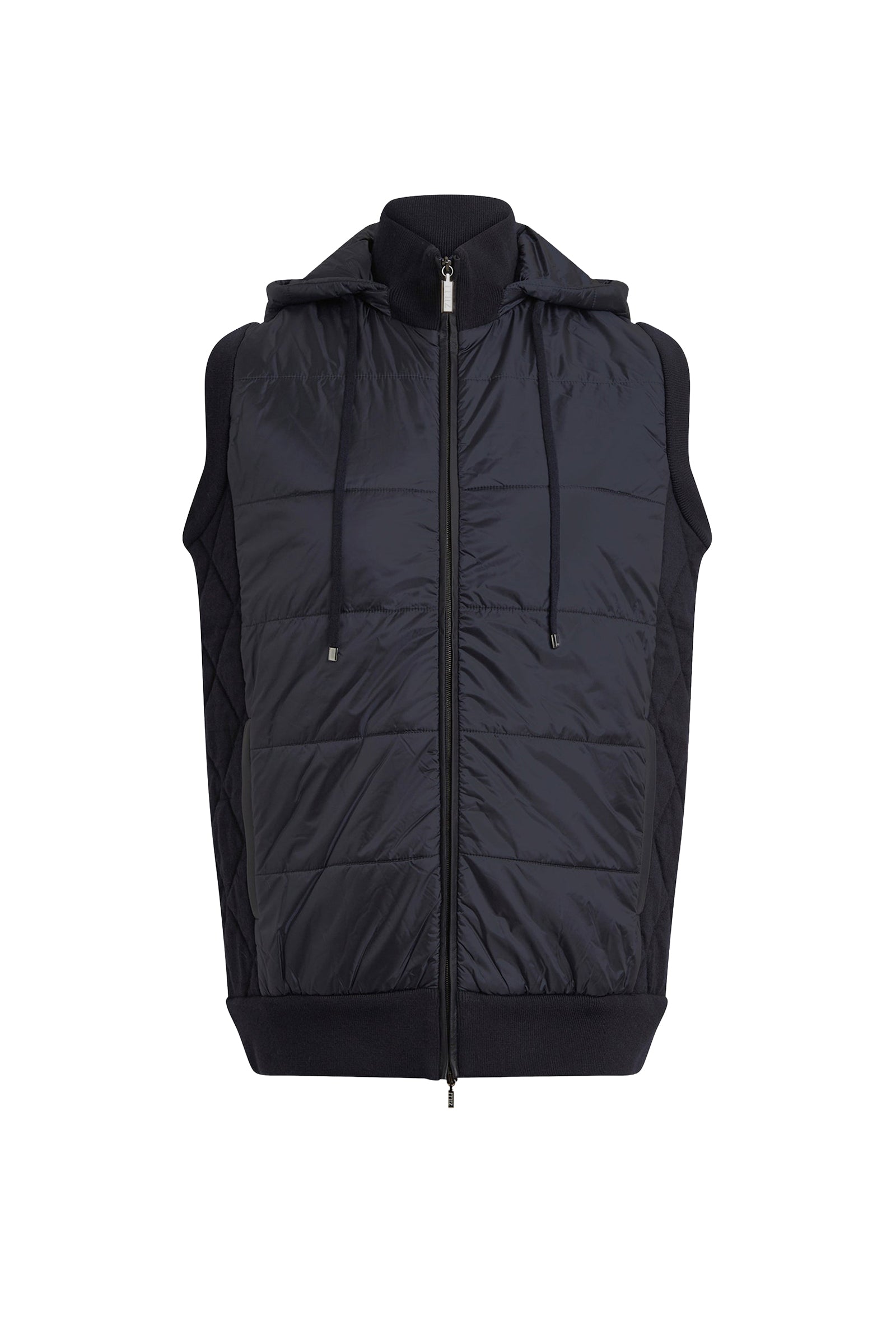 Doudoune sans manches en laine et cahemire - Dark Navy