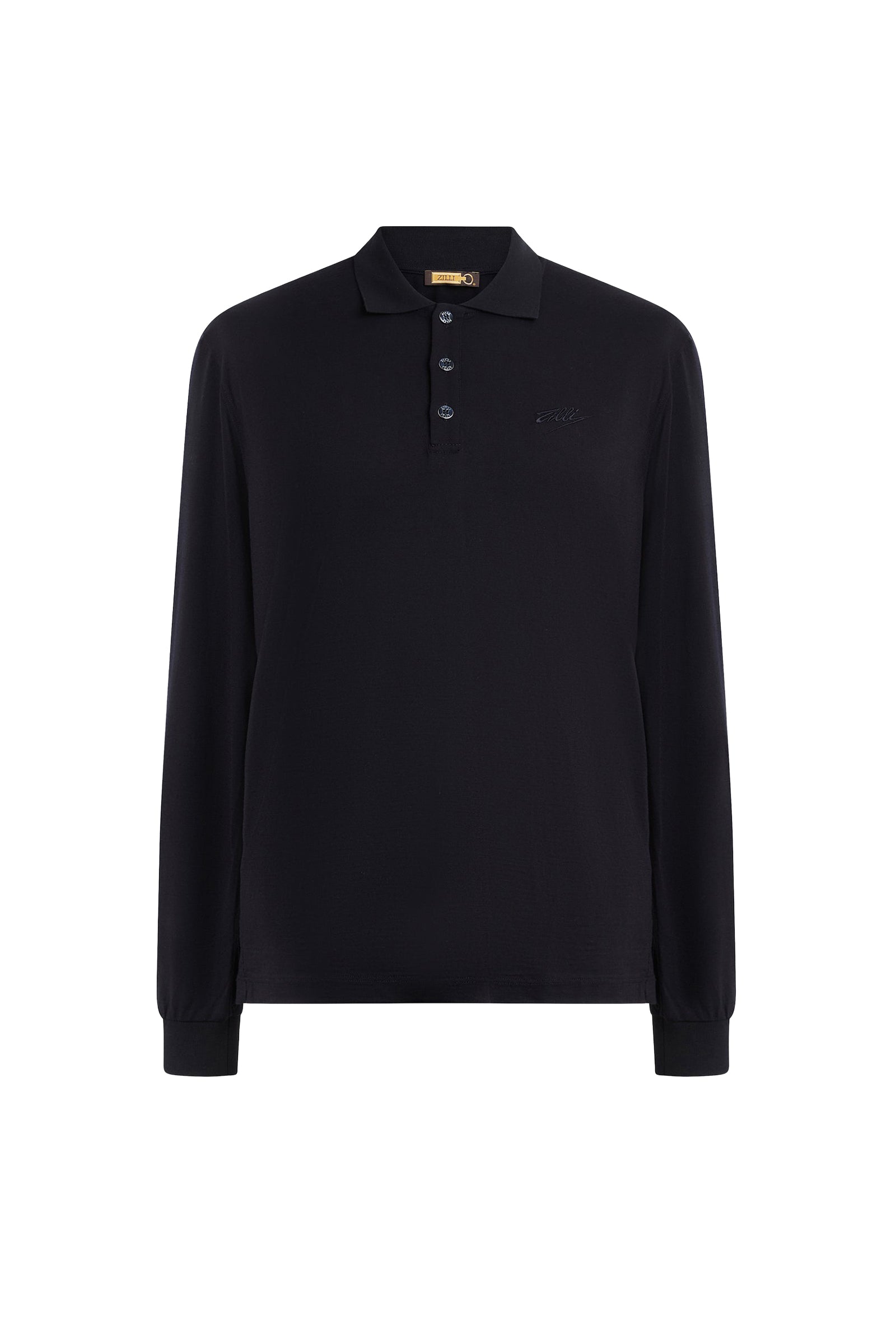 Pull à manches longues en laine - Dark Navy
