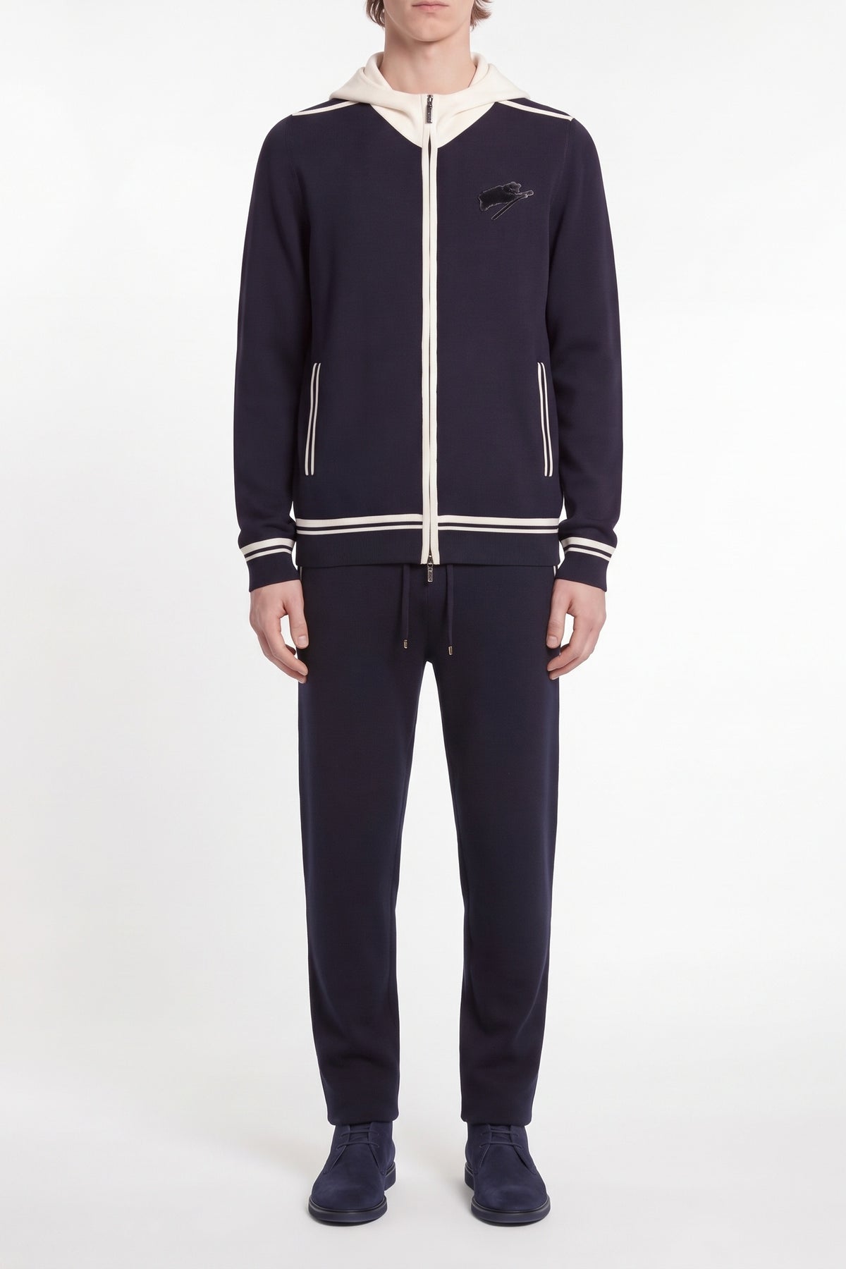 Ensemble de survêtement à poches en laine - Dark Navy