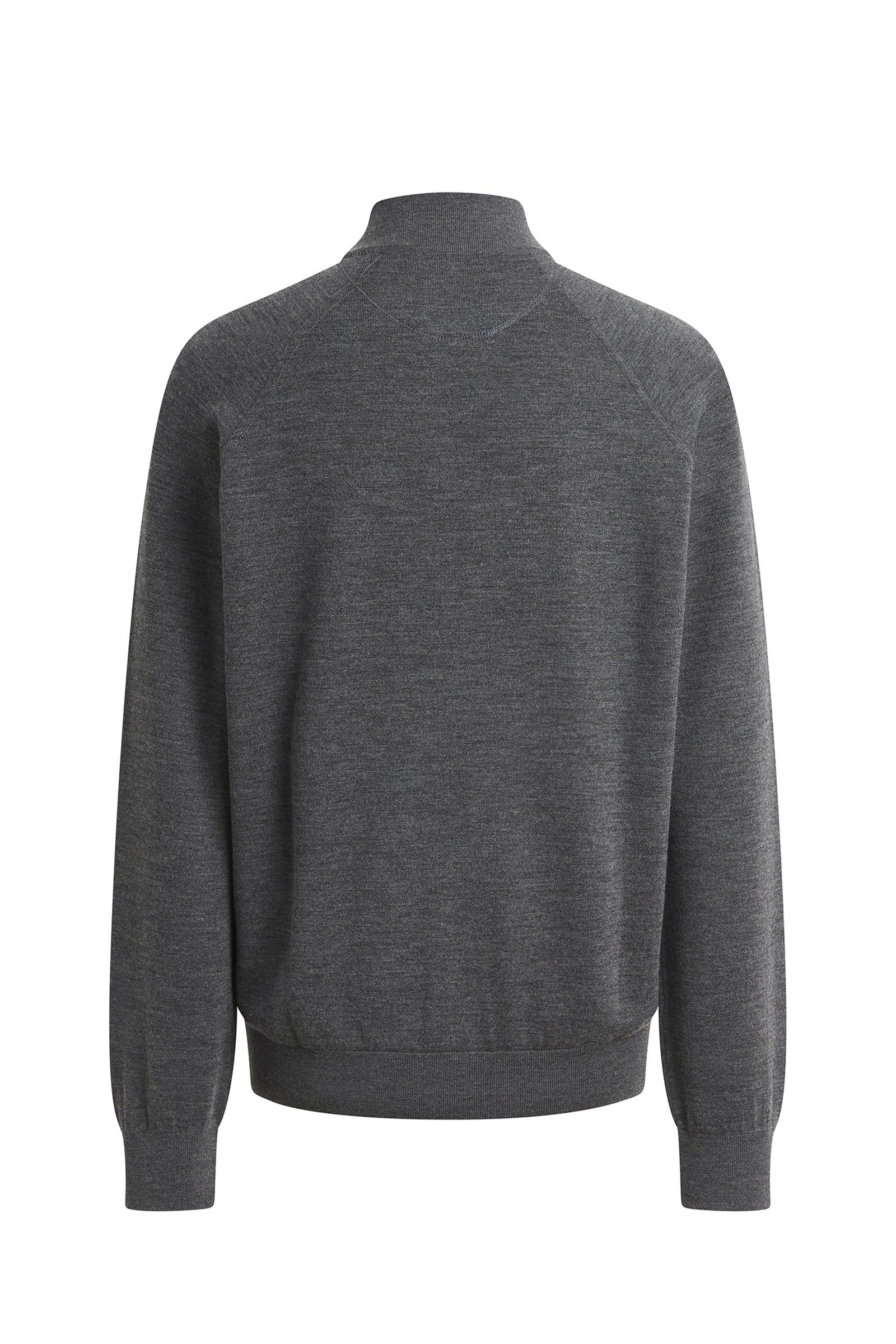 Gilet à poches en cachemire et soie - Grey Anthracite