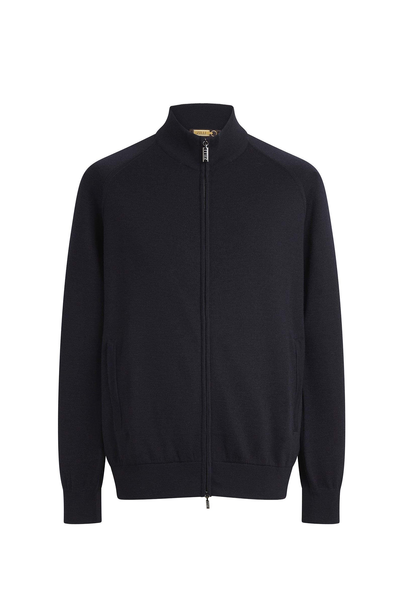 Gilet à poches en cachemire et soie - Dark Navy