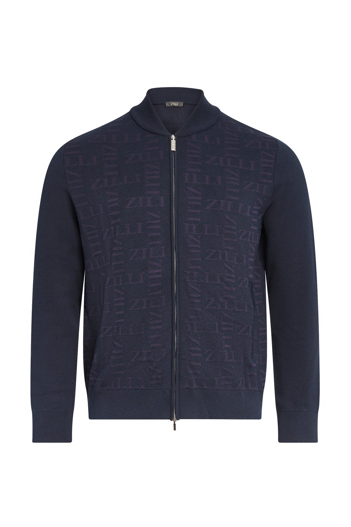 Gilet à motif ton sur ton en soie - No color