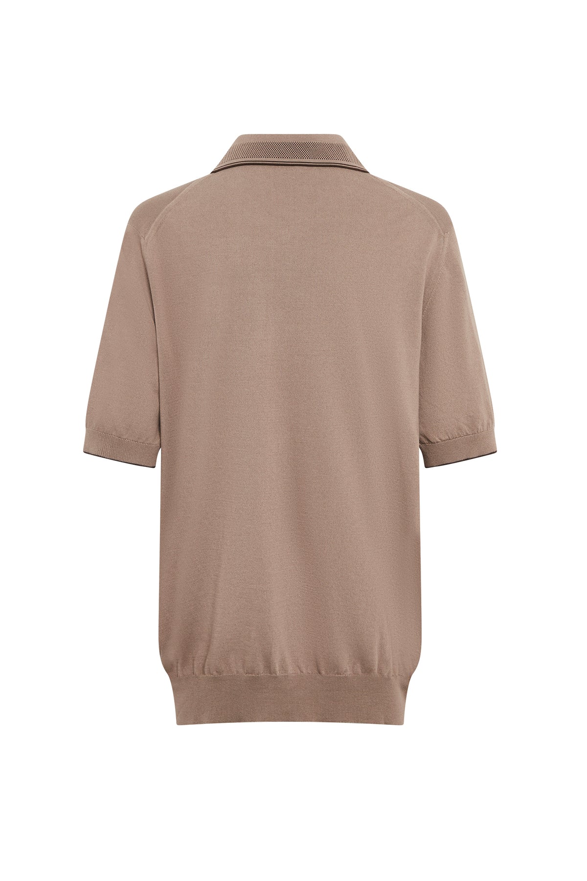 Polo zippé à manches courtes - No color
