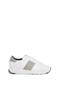 Sneakers en cuir précieux - Blanc