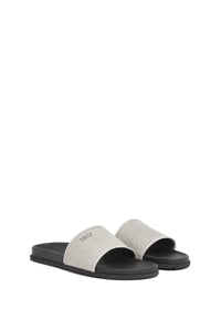 Mules plates en cuir précieux - No color