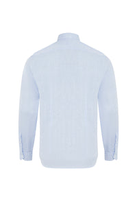 Chemise à logo en lin - Bleu
