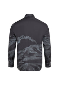 Chemise à motifs en soie - Slate