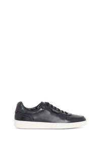 Baskets basses en cuir précieux - Dark Navy
